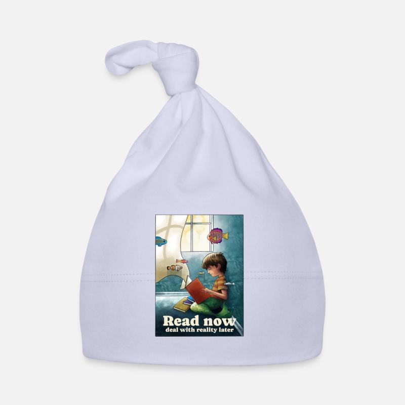Reading below the surface Organic Baby Cap