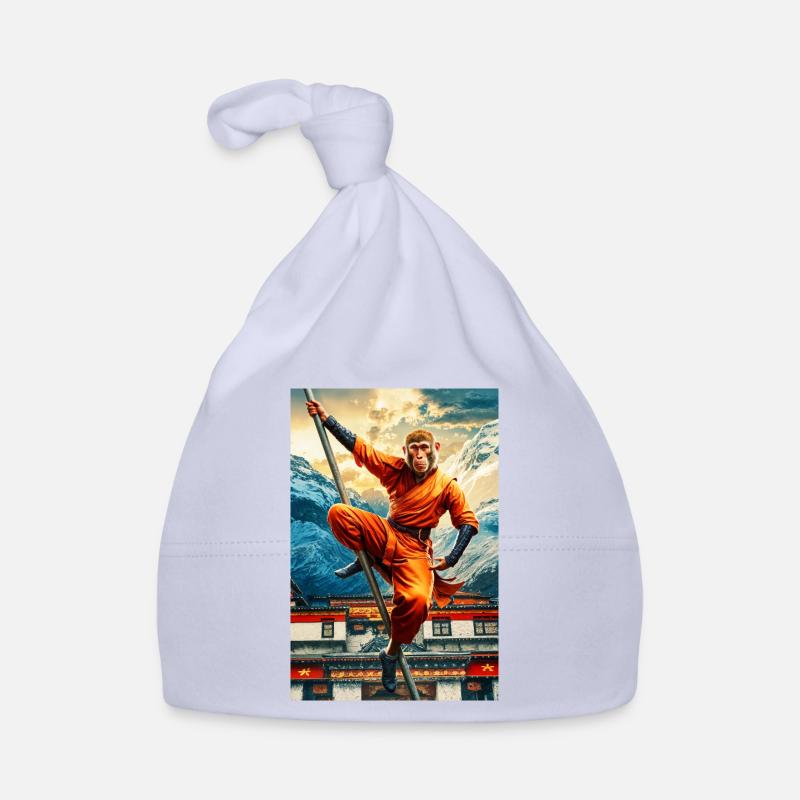 Humanoider Affe Shaolin Mönch Baby Bio-Mütze