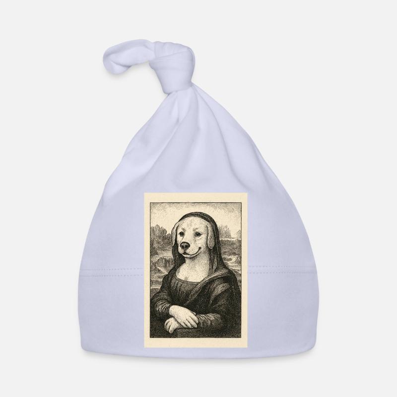 Hundefigur im klassischen Kunststil Baby Bio-Mütze
