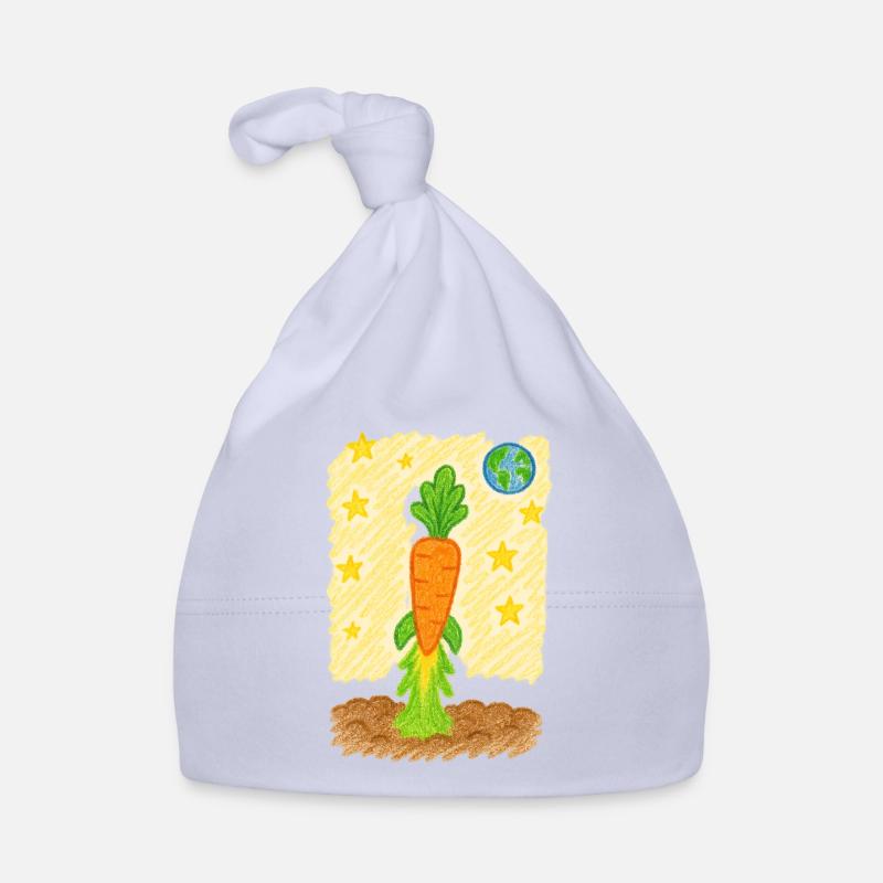 Fusée de carottes vers la planète Terre Bonnet bio Bébé