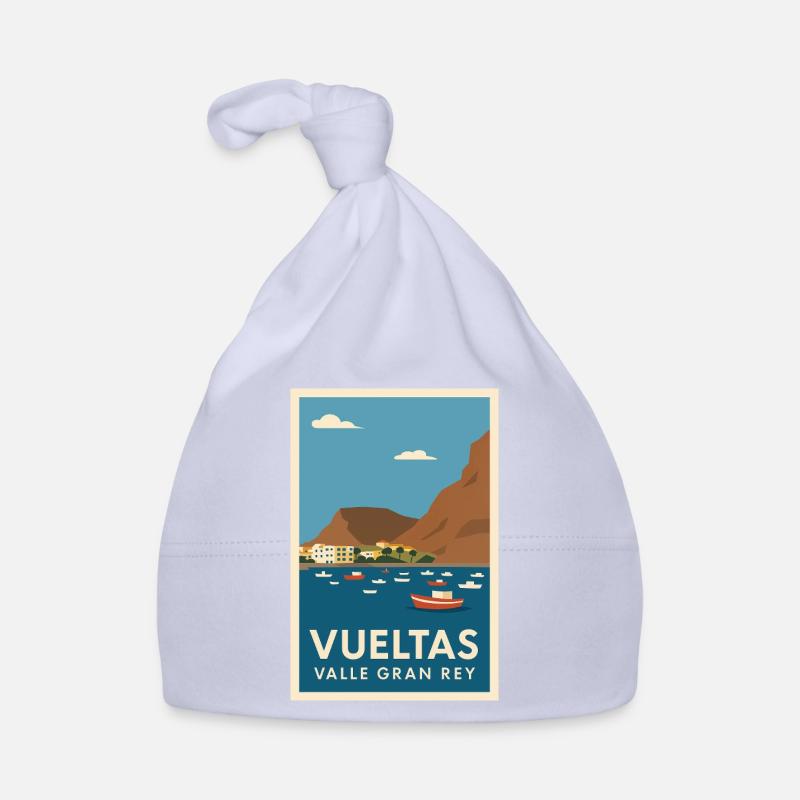 Affiche côtière de la Vuelta Valle Gran Rey Bonnet bio Bébé
