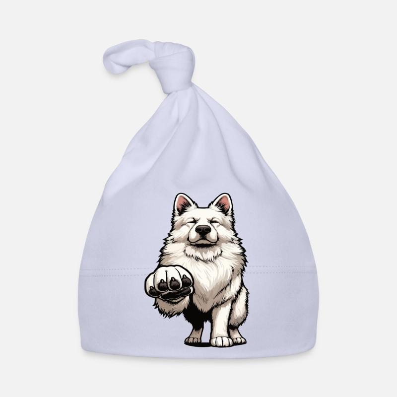 White Shepherd Shepherd Shepherd Dogs Organic Baby Cap