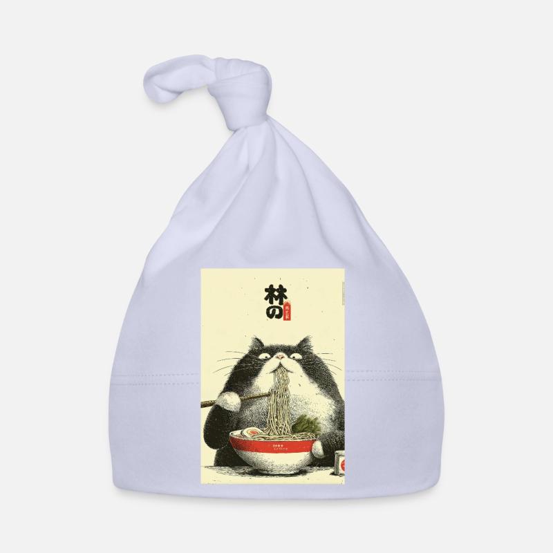 Ramen-Katzen-Ukiyoe-Stil Baby Bio-Mütze