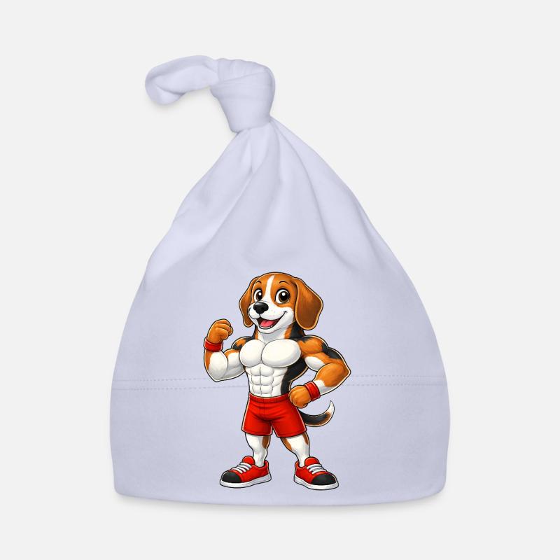 Muscles de musculation musculaire de musculation de beagle forts Bonnet bio Bébé