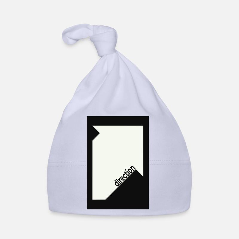 Direction Poster Black – Minimal Statement Organic Baby Cap