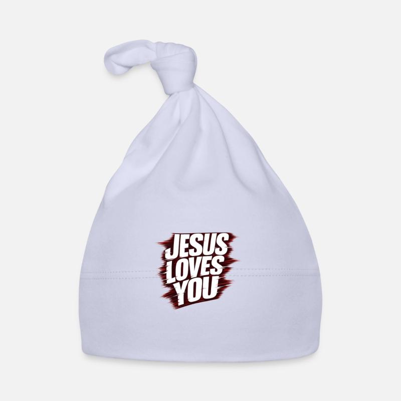 Jésus t’aime Bonnet bio Bébé