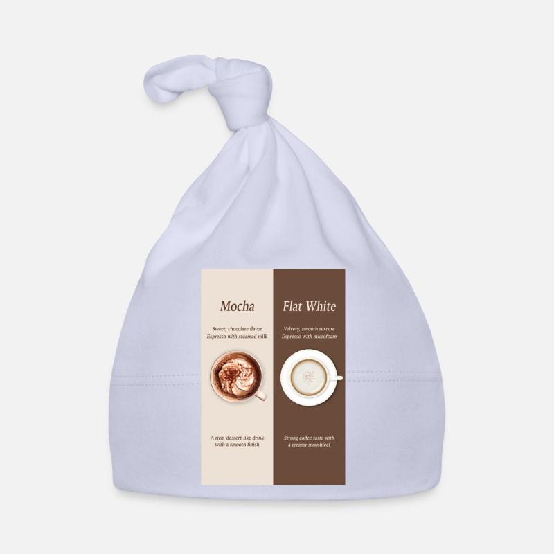 Affiche Moka vs café blanc plat Bonnet bio Bébé