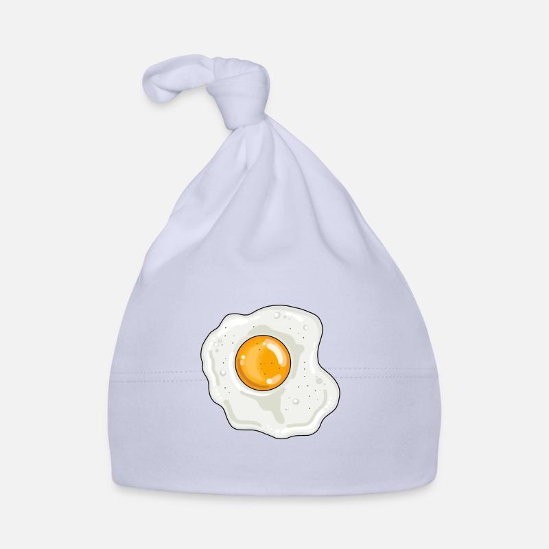 Fried egg pan egg yolk egg white Organic Baby Cap