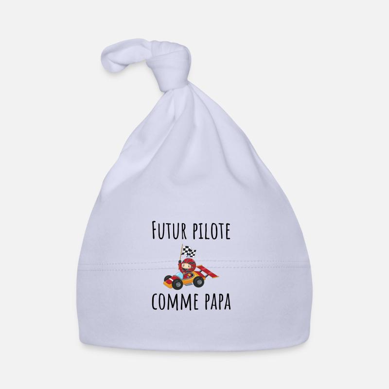 futur pilote comme papa cadeau Bonnet bio Bébé