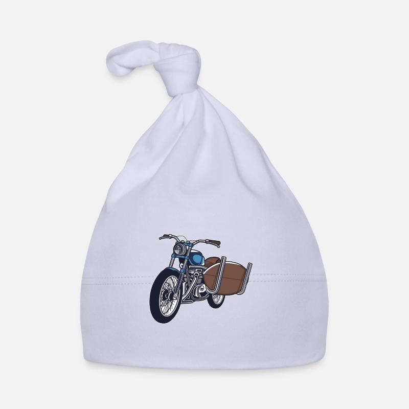 Motorrad mit Surfbrett Baby Bio-Mütze