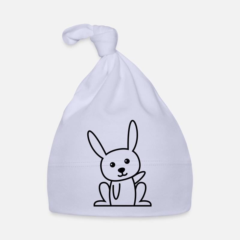 Hase Comic Tier Baby Bio-Mütze