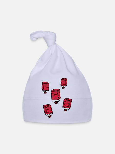 Himmelslaterne Chinesisches Lampion Sky lantern - Baby Bio-Mütze - Sky - Vorne