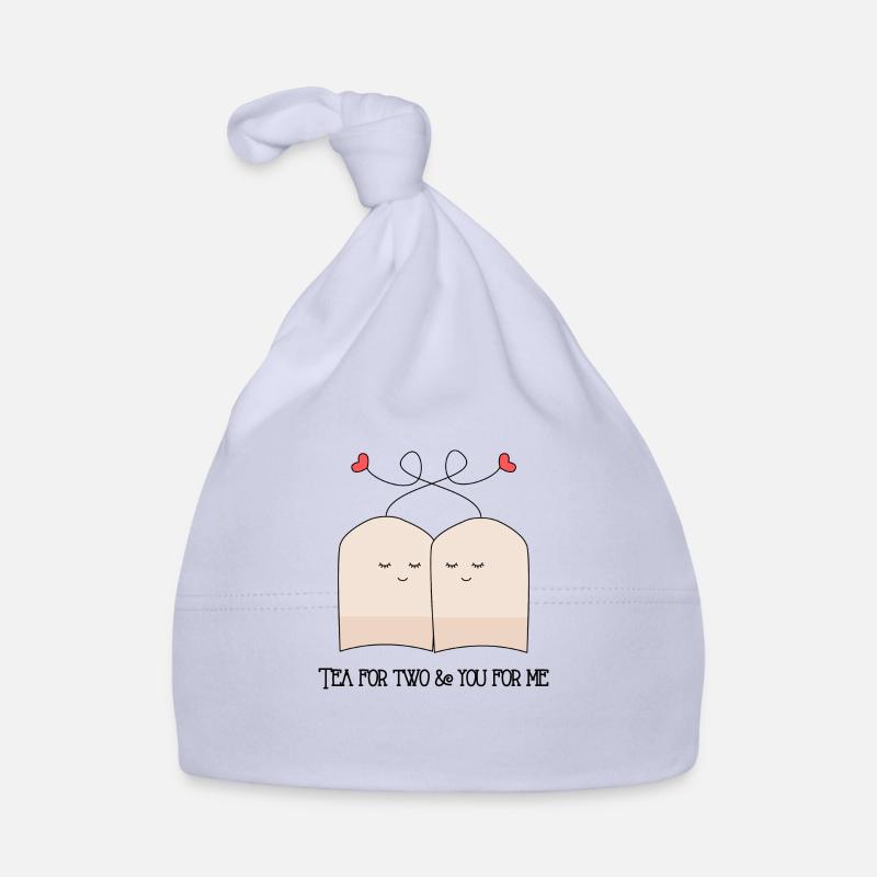Tea for two - Bonnet bio Bébé - ciel
