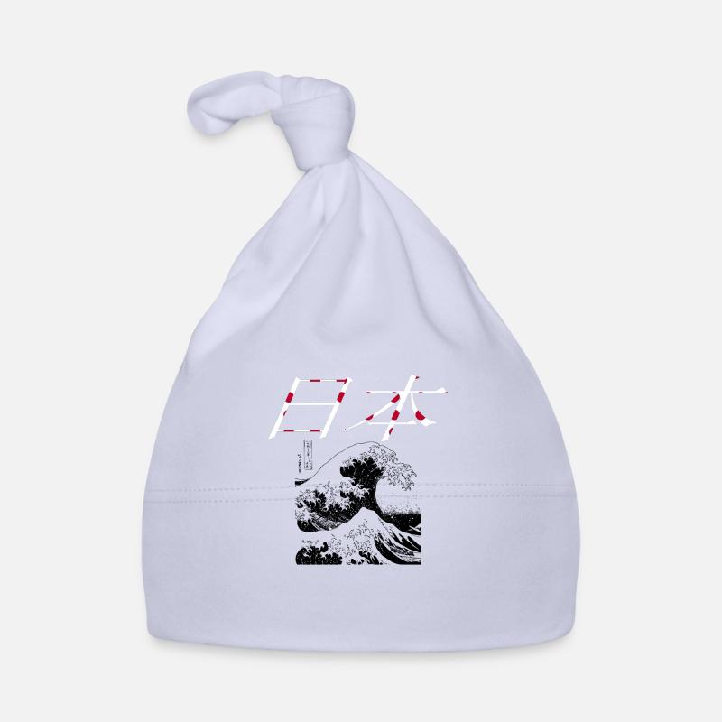 Japon - Bonnet bio Bébé - ciel