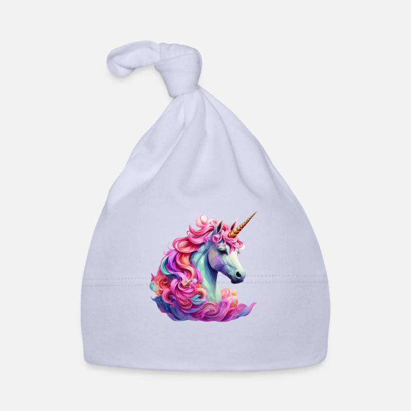 Einhorn, bunt, Pferd, Geschenk, Pony, Mädchen Baby Bio-Mütze