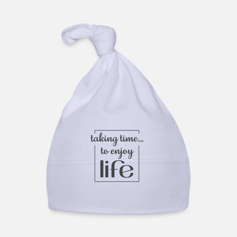 Le design chrétien prend le temps de profiter de la vie - Bonnet bio Bébé - ciel