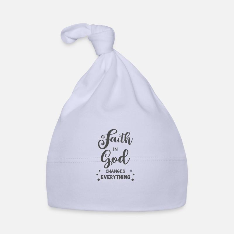 Conception chrétienne La foi en Dieu change tout Bonnet bio Bébé