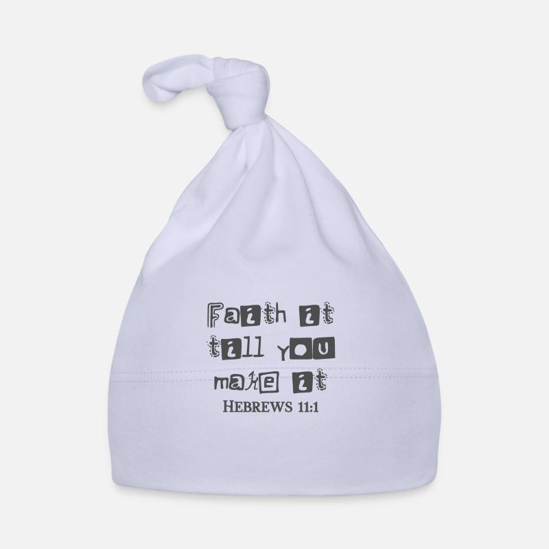 Conception chrétienne La foi jusqu’à ce que vous le fassiez Bonnet bio Bébé