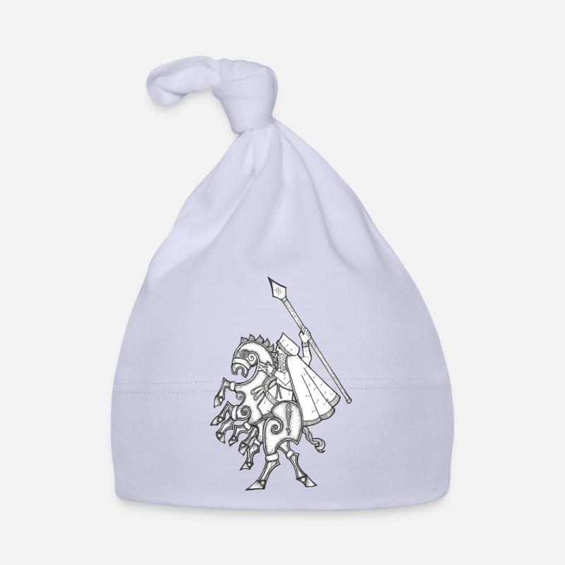 Odin, chevauchant Sleipnir - Bonnet bio Bébé - ciel