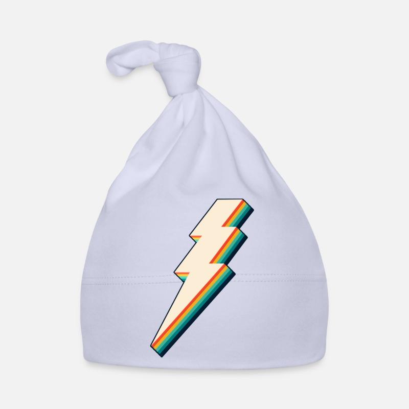 Lightning Bolt Organic Baby Cap