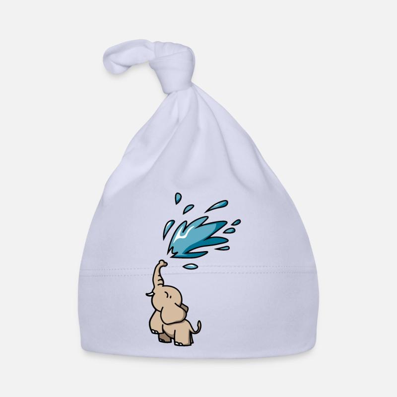 Bébé éléphant éclabousse eau éléphant éclaboussure d'eau Bonnet bio Bébé