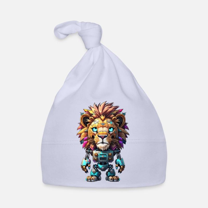 Robot Lion Bonnet bio Bébé