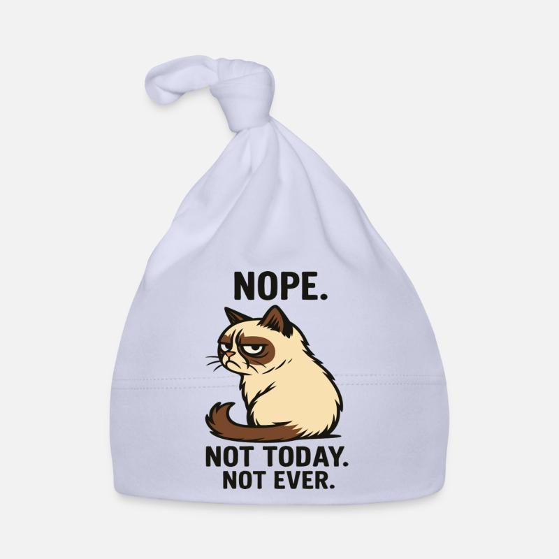 Cat "Not Today" Organic Baby Cap