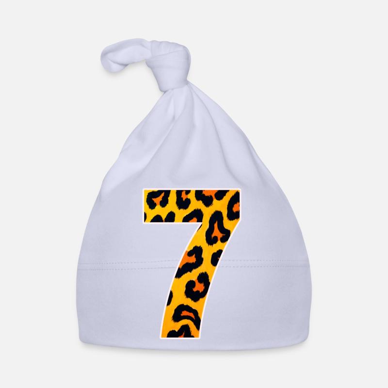 Leopard 7 Neon Pattern Organic Baby Cap
