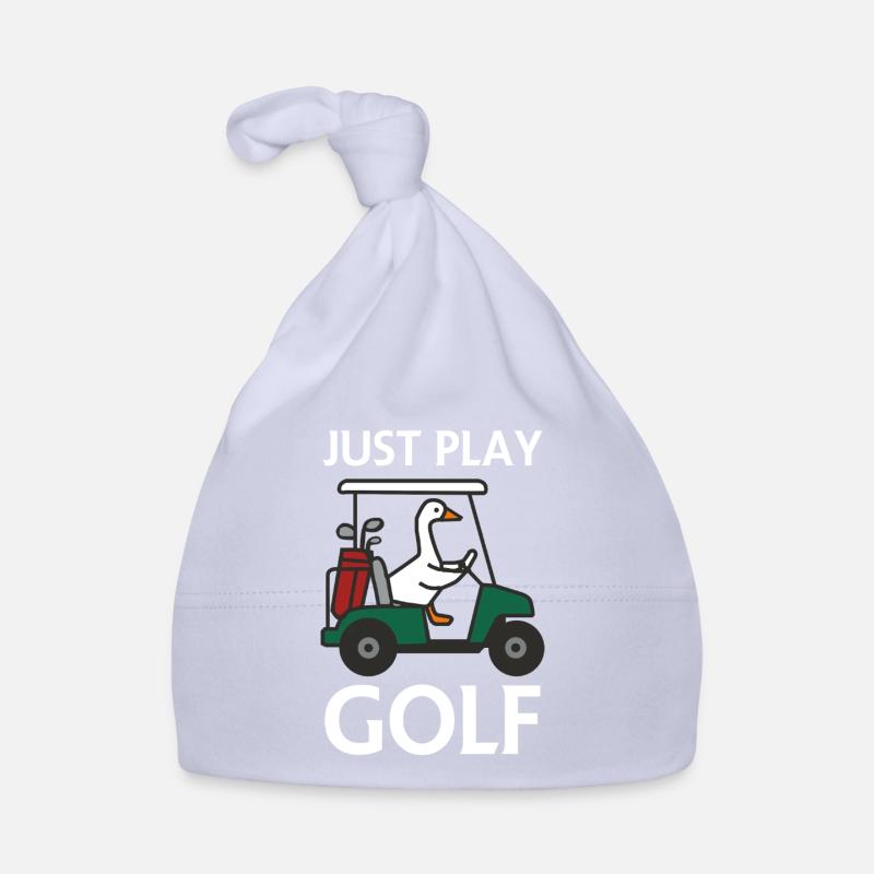Duck dich im Golfwagen – Spiel einfach Golf Baby Bio-Mütze