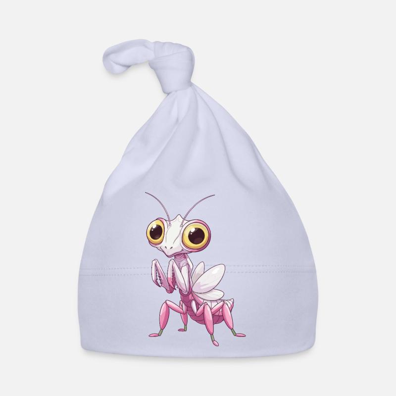 Cute orchid mantis with big eyes Organic Baby Cap
