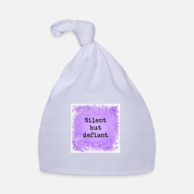 Silent but defiant Organic Baby Cap