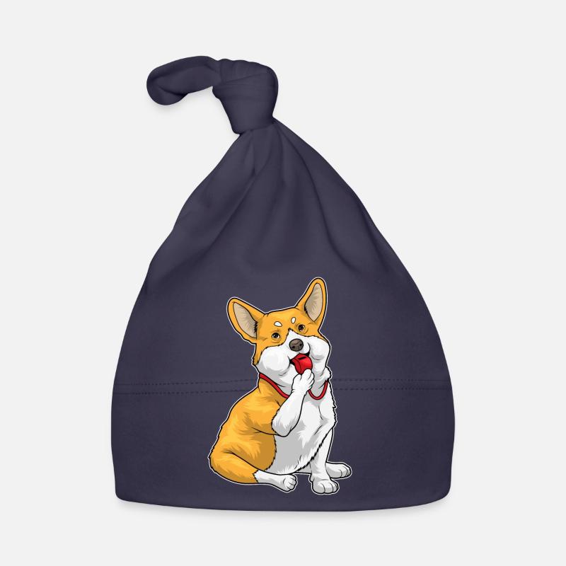 Corgi Referee Whistle Organic Baby Cap