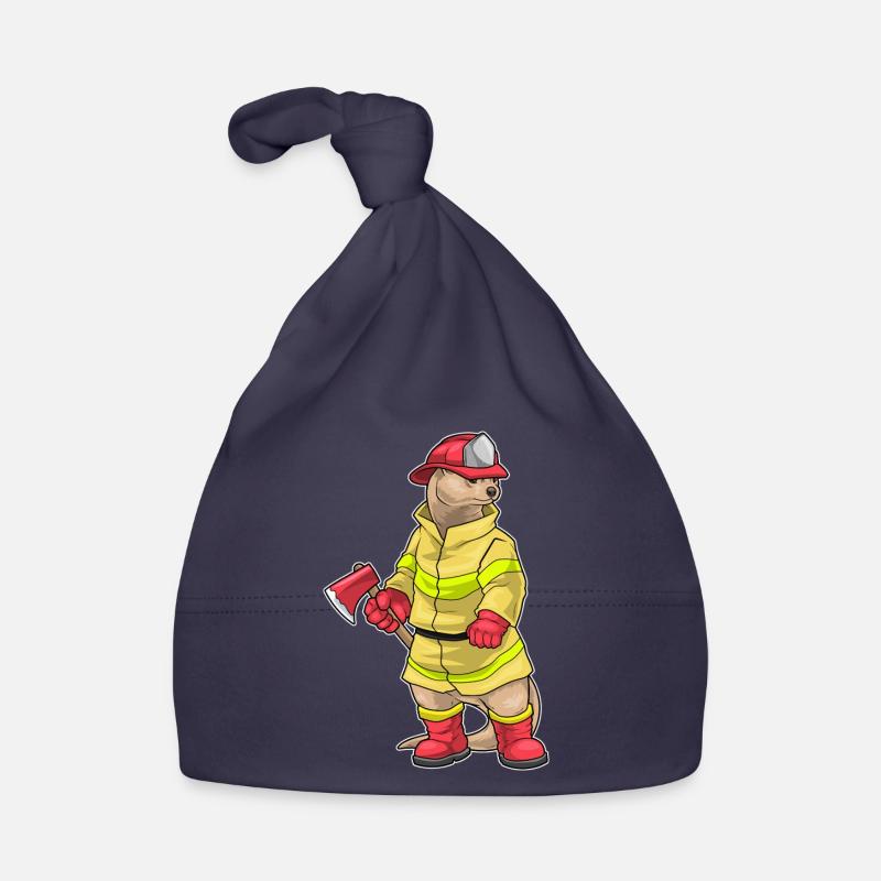 Otter Hache de pompier Brigade de pompiers Bonnet bio Bébé