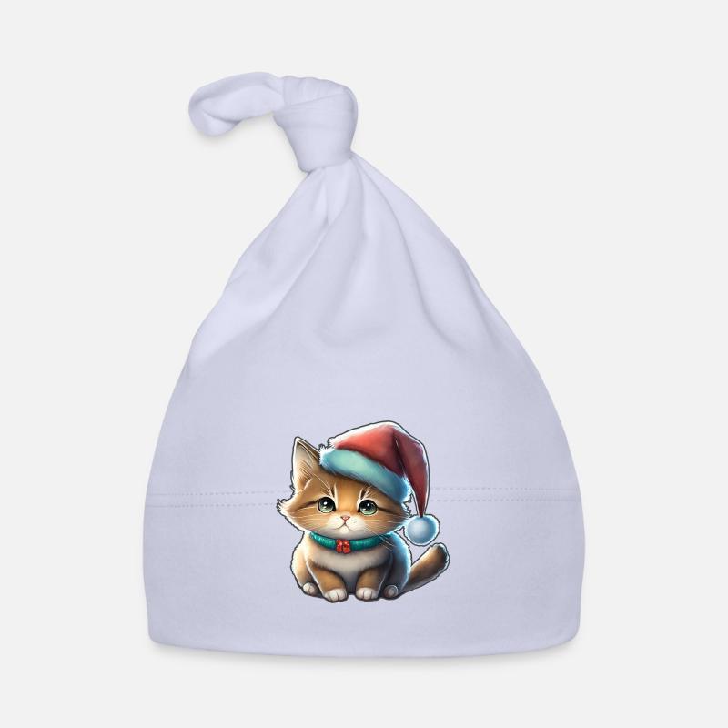 Niedliche Katze, Katze Weihnachtsgeschenk, Rote Katze Baby Bio-Mütze