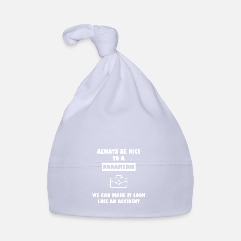 Ambulance paramédicale d'urgence paramédicale - Bonnet bio Bébé - ciel