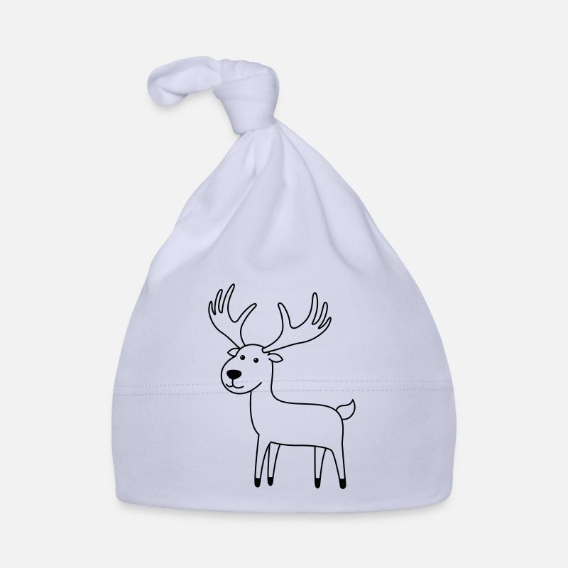 Elch Comic Tier Baby Bio-Mütze