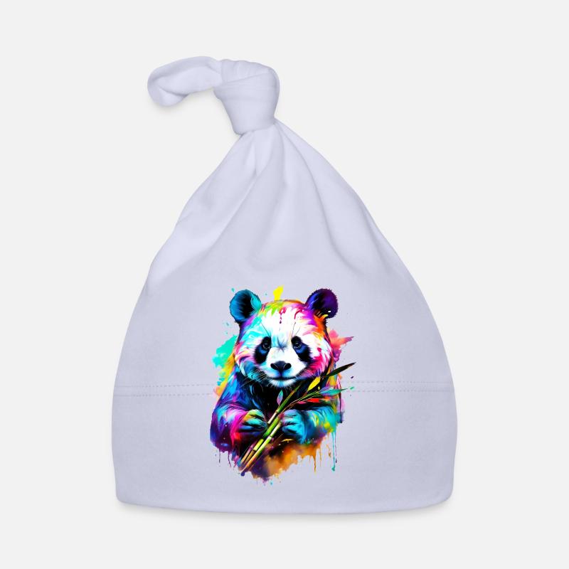 Bemalter Panda Baby Bio-Mütze