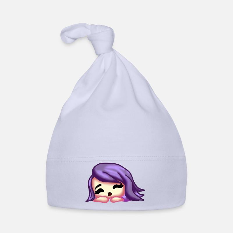 Schlafendes Chibi-Mädchen Baby Bio-Mütze