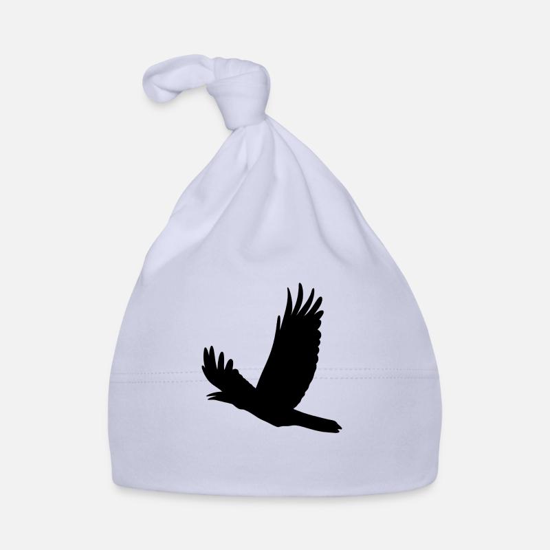 Corbeau volant - Bonnet bio Bébé - ciel