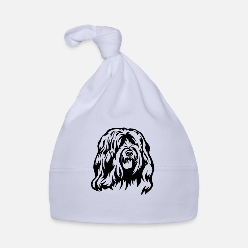 Tibetan Terrier Head Organic Baby Cap