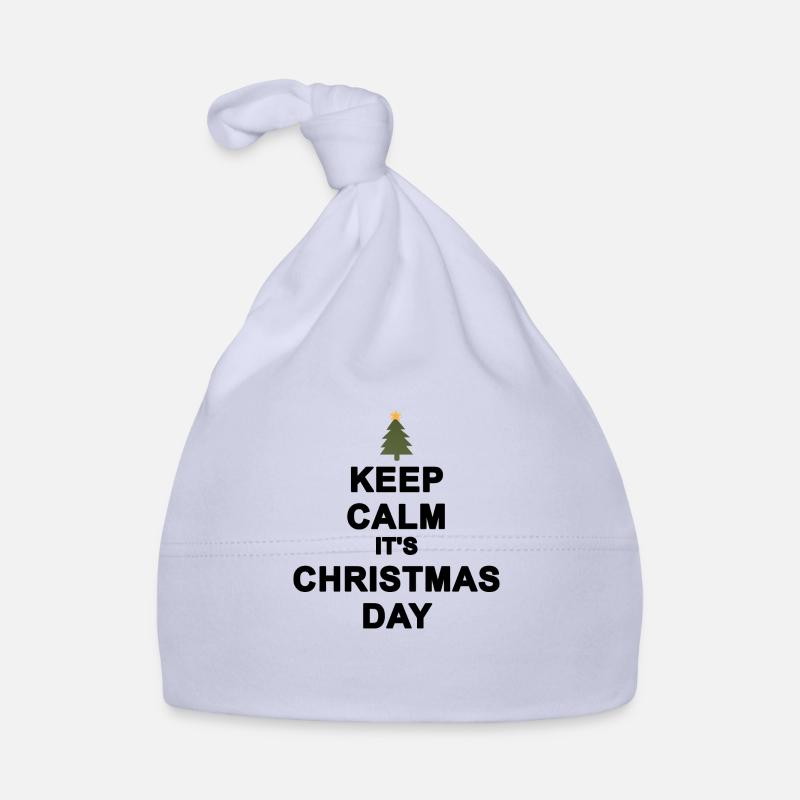 Keep calm Christmas Organic Baby Cap