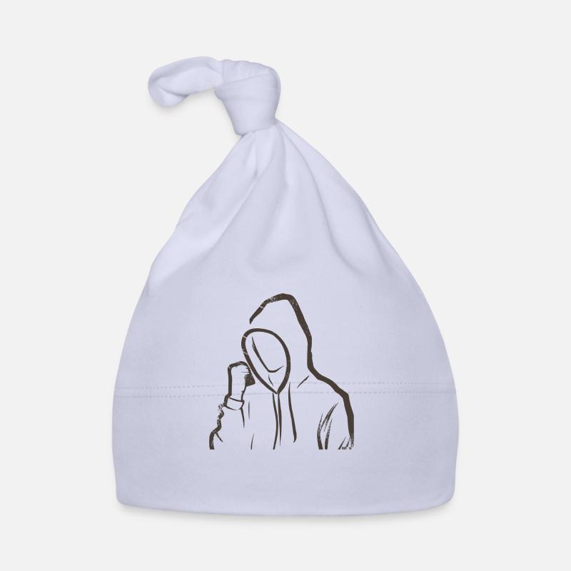 stylish subtle drawing silhouette Organic Baby Cap
