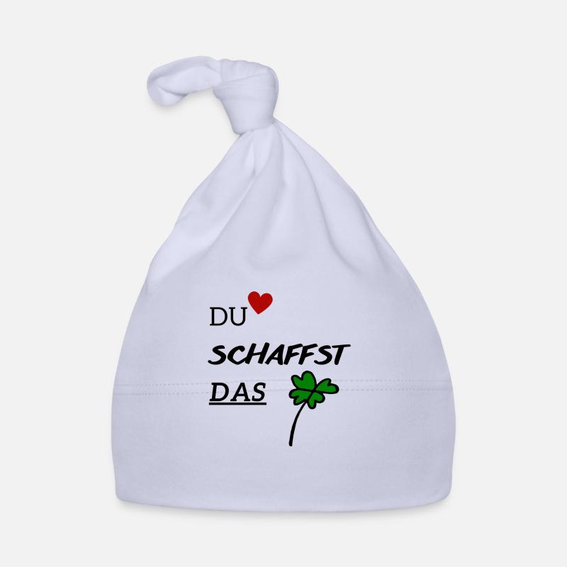 Du schaffst das - Baby Bio-Mütze - Sky