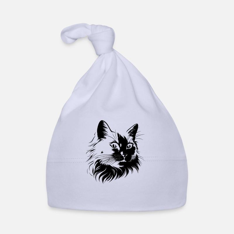 Chat, Motif De Chat Bonnet bio Bébé