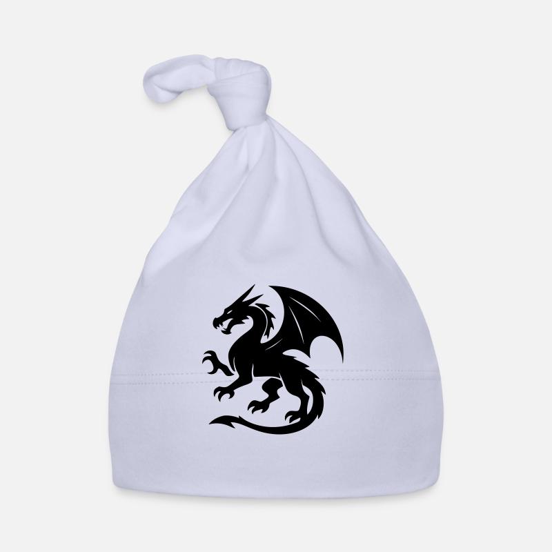 Drache (schwarz) Baby Bio-Mütze
