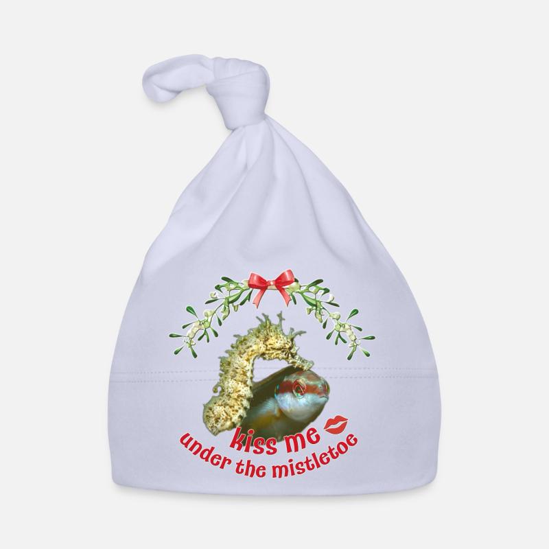 Baiser de gui – Salutations de Noël en mer Bonnet bio Bébé