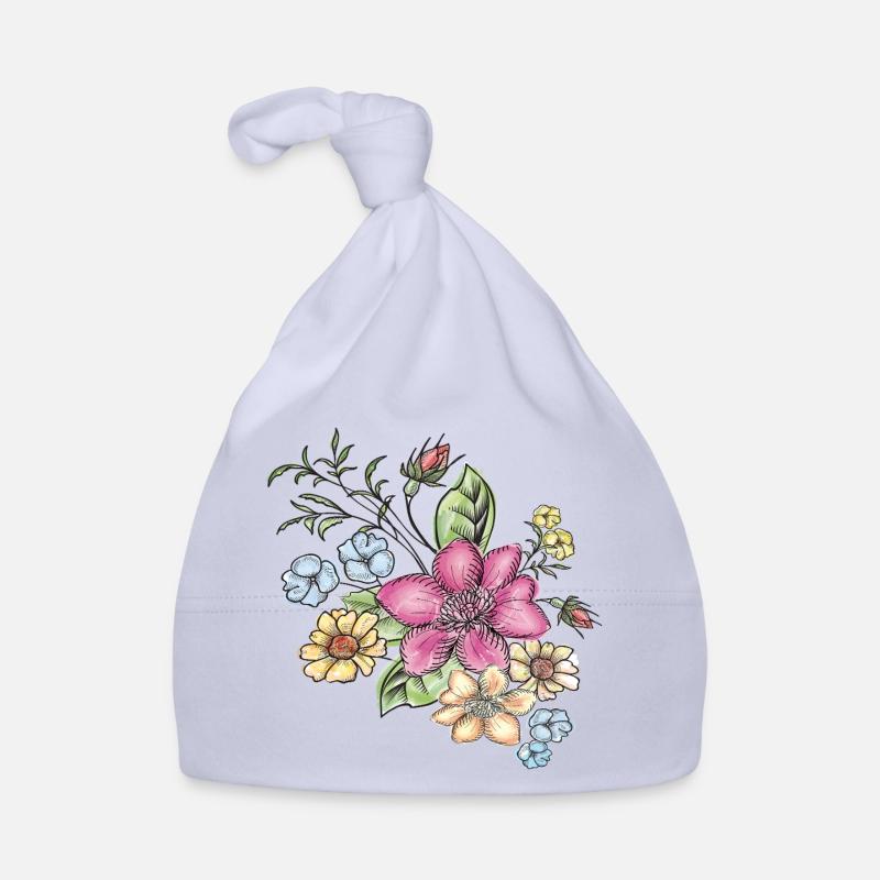 Floral floral pattern Organic Baby Cap