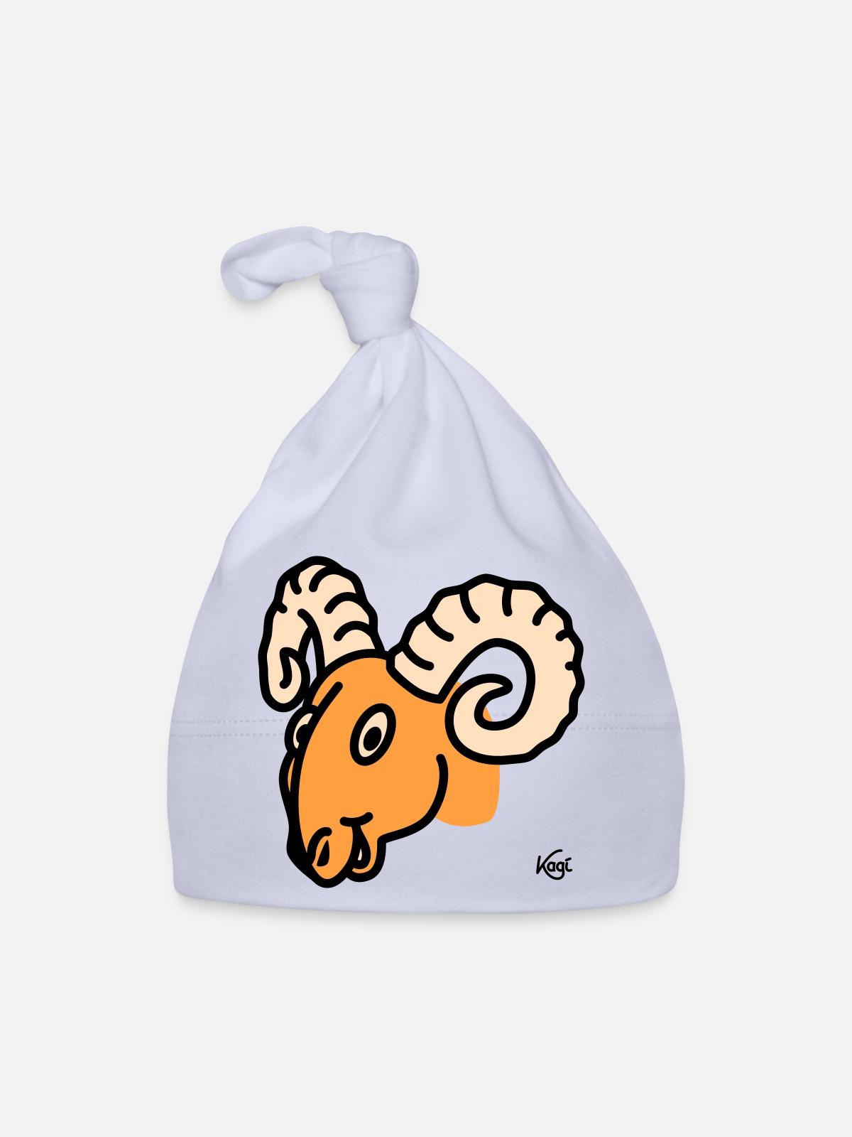 Ariès grand - Bonnet bio Bébé - ciel - Devant