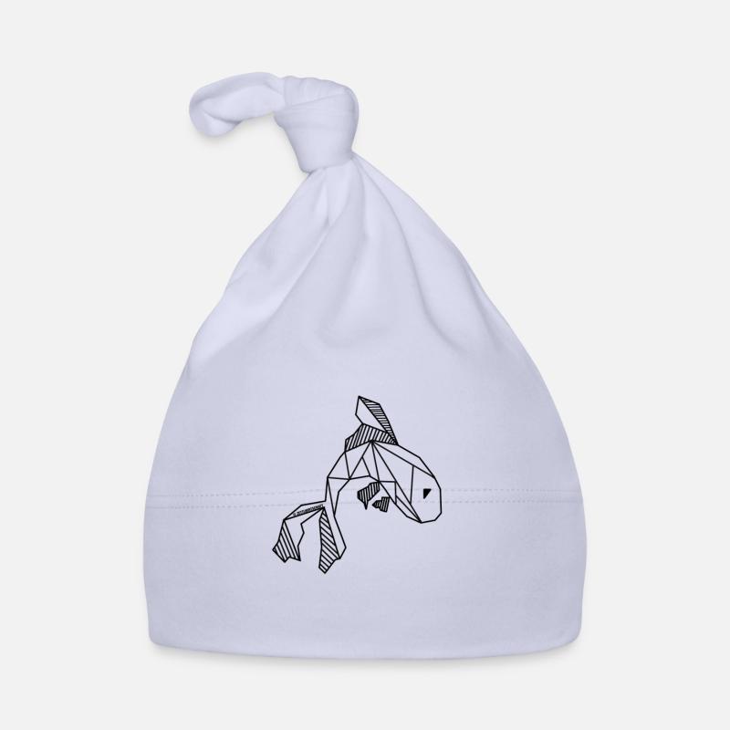 Poisson - Bonnet bio Bébé - ciel