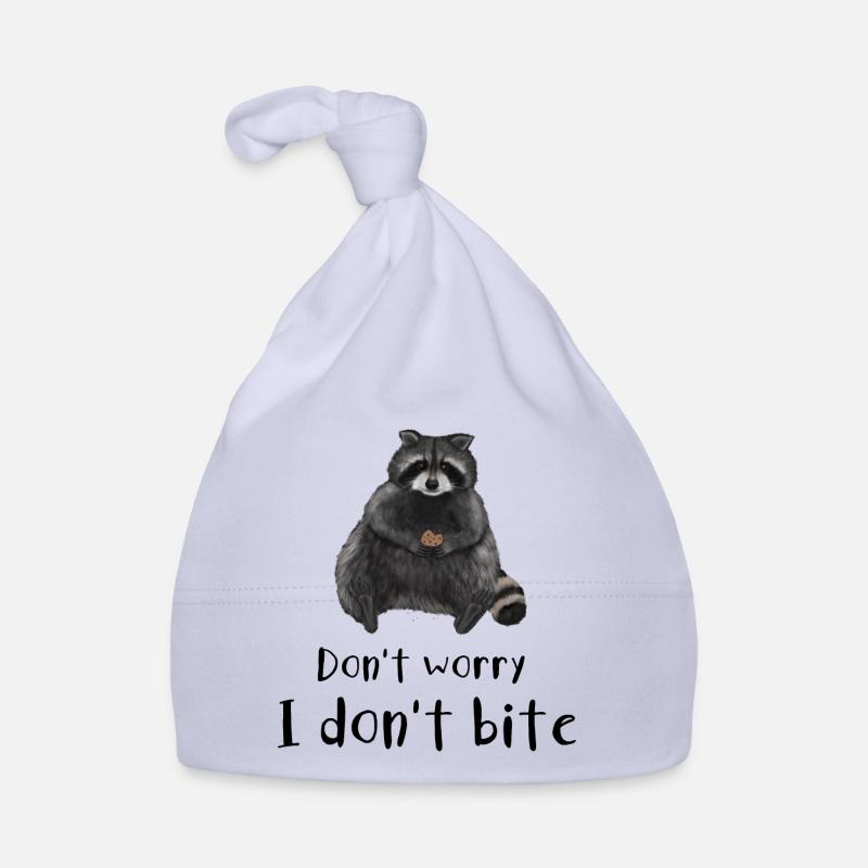 Waschbär - Don't worry I don't bite Baby Bio-Mütze